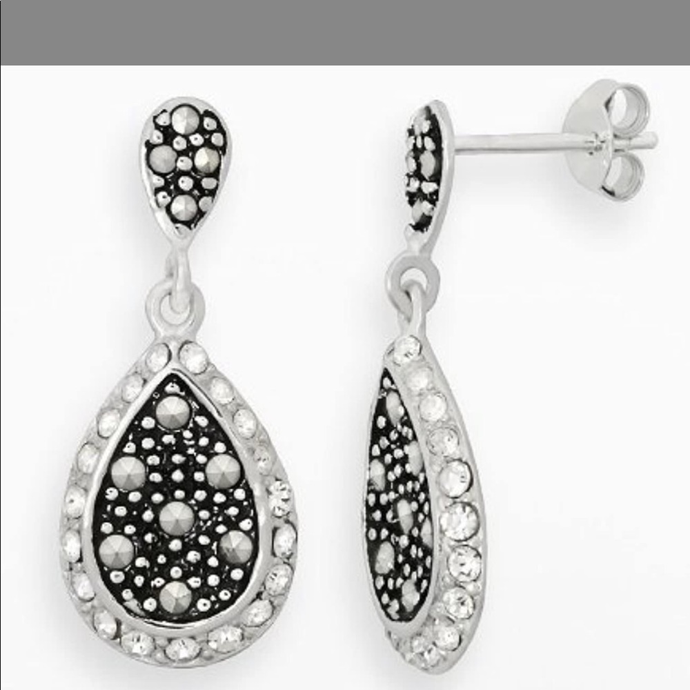Tori Hill Sterling Silver & Crystal earrings